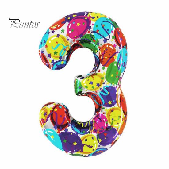 40-дюймовый воздушный шар с номером из алюминиевой фольги, красочный 2024 Новый год, большой размер, воздушный шар, украшение для праздника, товары для вечеринок