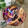1pc Uzui Tengen  Carpet, Round Rug, Comfortable, Suitable for Entryways, Living Rooms, Office, And Bedrooms, Christmas Decoration