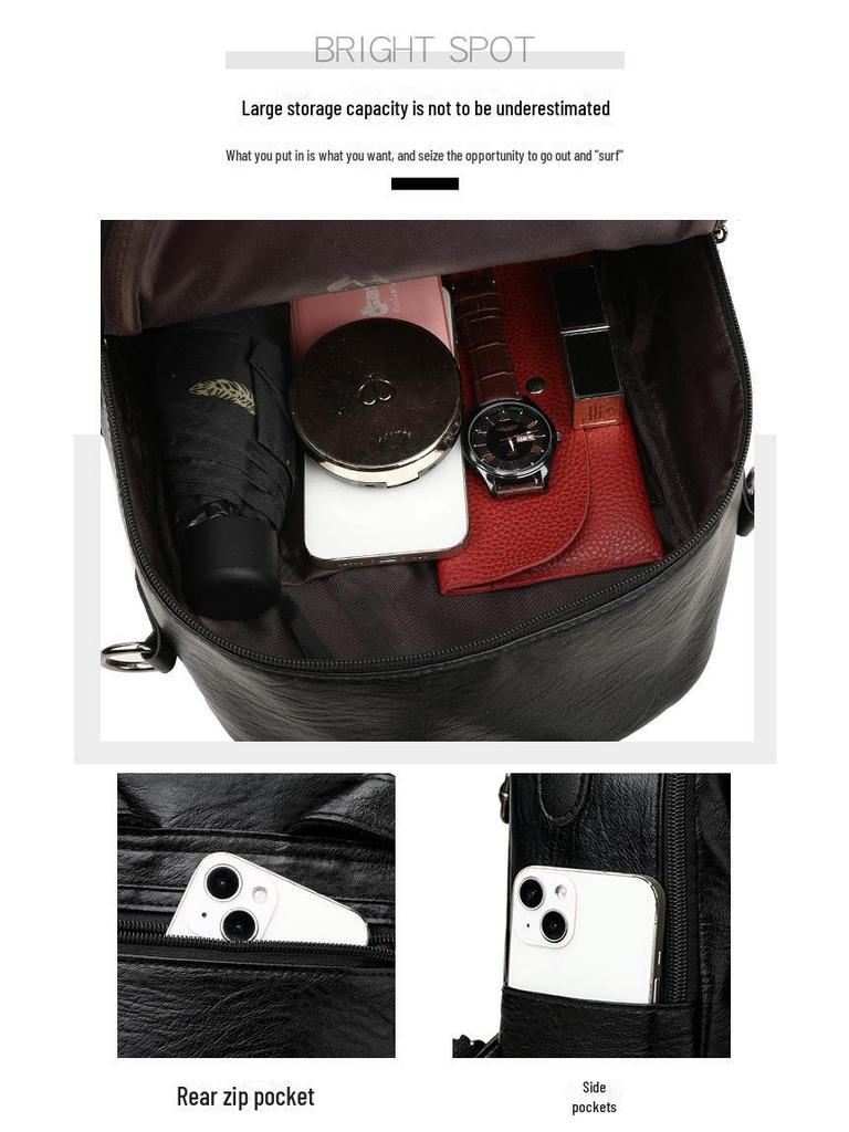 Jixiang 2024 Модный рюкзак из овчины с вышивкой в национальном стиле для студенток