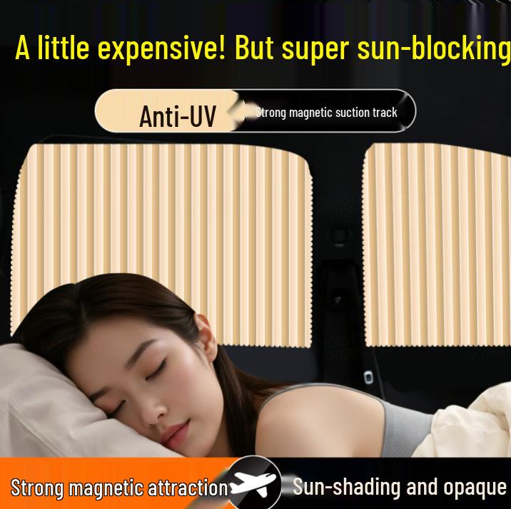 Magnetic Car Window Sunshade Curtain for Rear Seat Privacy