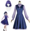 Аниме Oshi No Ko Akane Kurokawa Косплей Костюм Синее Платье Хосино Акуамарин Хэллоуин Вечеринка Женская Одежда Для Девочек