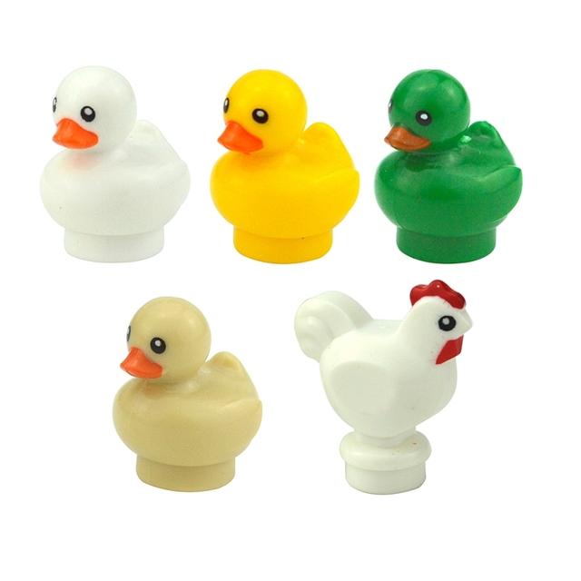 MOC Город Животные Строительные Блоки Фигурки Коза Овца Орел Сова Панда Попугай Чайка Пингвин Зоопарк Рам Аксессуары Кирпичики Игрушка Подарок