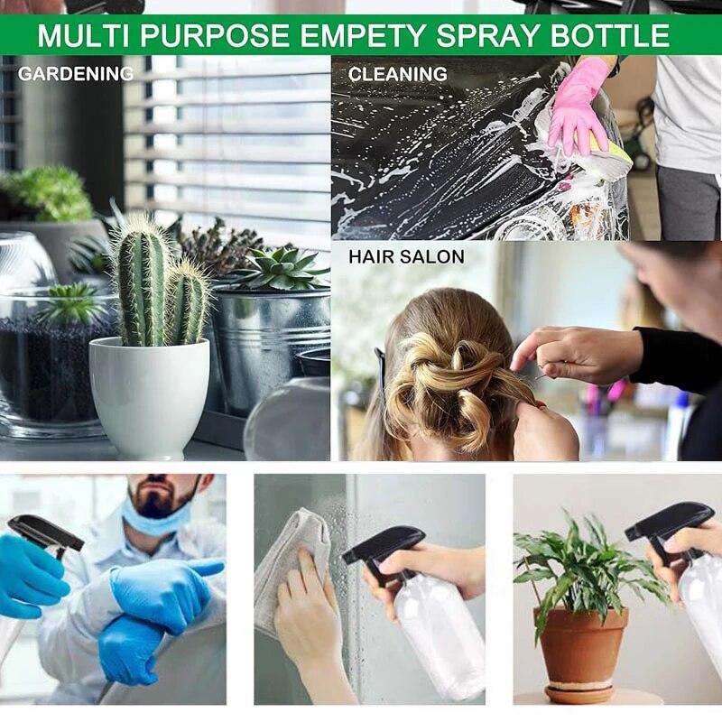 500 мл спрей, пустые бутылки, триггерный распылитель, эфирные масла, ароматерапия, духи, многоразовая бутылка, бутылка для алкоголя