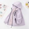 2025 Trendy Girls' Fleece-Lined Windbreaker Jacket - Stylish Spring/Autumn Layer