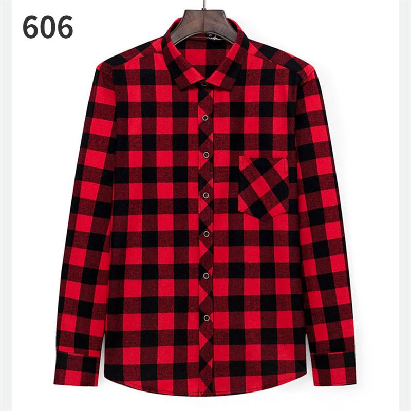Мужская рубашка с длинным рукавом в клетку, модная повседневная рубашка, мужские корейские весенне-осенние матовые универсальные клетчатые рубашки