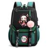 Anime Demon Slayer Backpack for Women Canvas Laptop Bag Back To Schoolbag for Teenager Girl Schoolbag Women Travel Bag Mochila