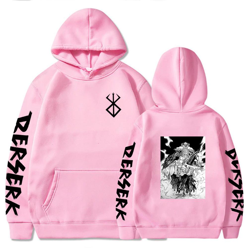 Берсерк Гатс Осень Зима Мужская Толстовка Винтажная Унисекс Пуловер Мужская Винтажная Графическая Толстовка Топы Оверсайз Уличная Одежда