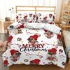 Christmas Bedding Set Linens Duvet Cover Kids Quilt Covers Cartoon Comforter Cover Pillow Case Full Size Decor Bedroom Textile