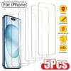 5Pcs Protective Glass For iPhone 15 13 11 12 14 Pro Max Mini Screen Protector For iPhone 16 7 8 Plus X XR XS MAX Tempered Glass