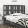 VidaXL Headboard Grey 145.5x4x100 Cm Solid Pine Wood 817992