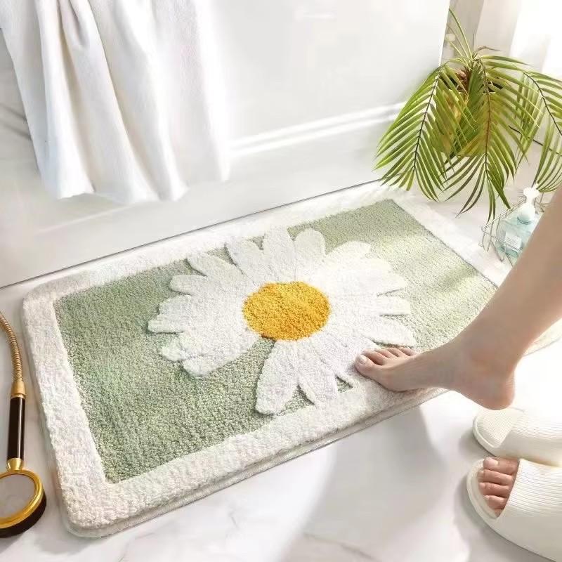 Cartoon Floor Mat, Bathroom, Water Absorption, Household Toilet, Doorstep, Bathroom, Non Slip Entrance Mat Bedroom Carpet