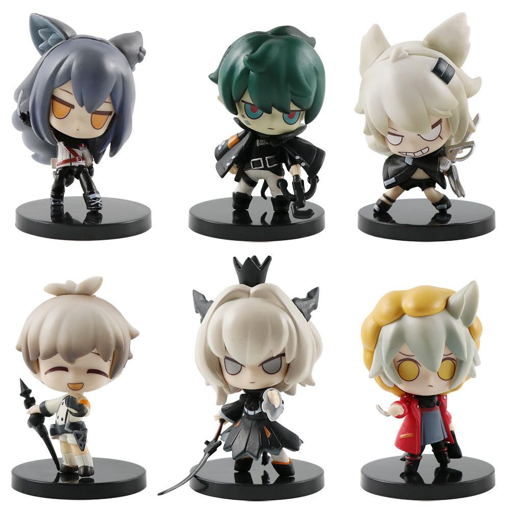 6 Styles Anime Games Arknights Action Figure Model Toy Amiya Theresa PVC Figurine Collect Gift