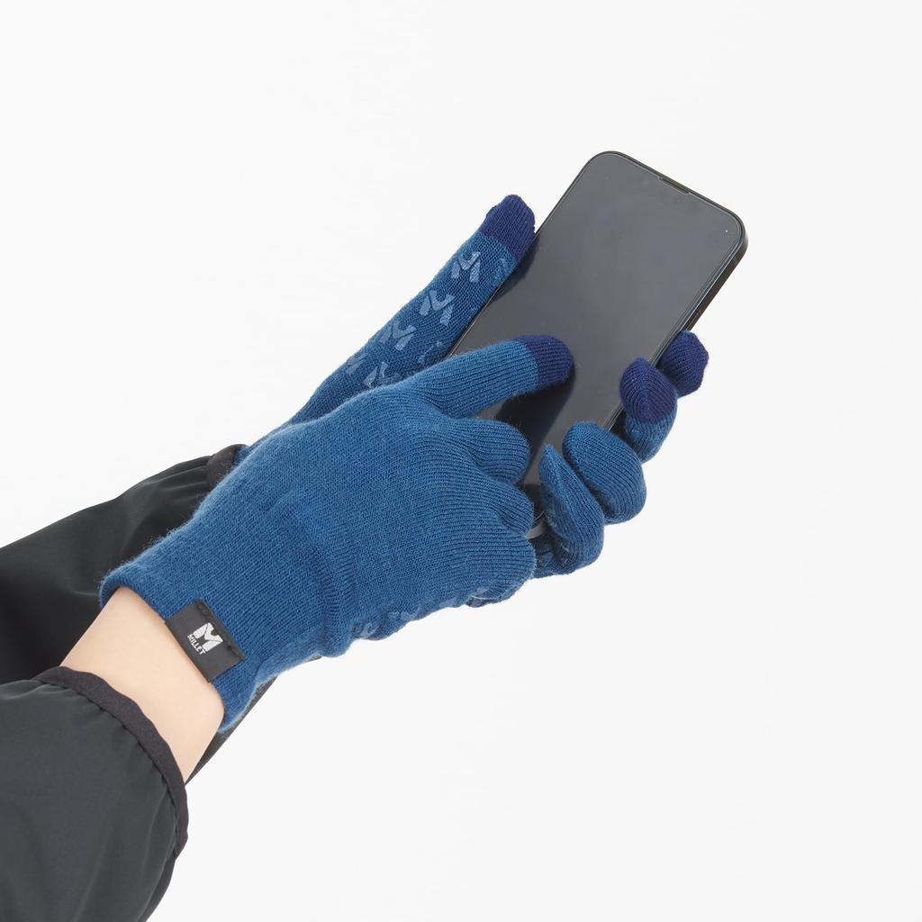 Внутренние перчатки Шерстяные внутренние перчатки II MIV01922 Глубокий мозаичный синий M [Millet] (НОВЫЙ ЛОГОТИП)