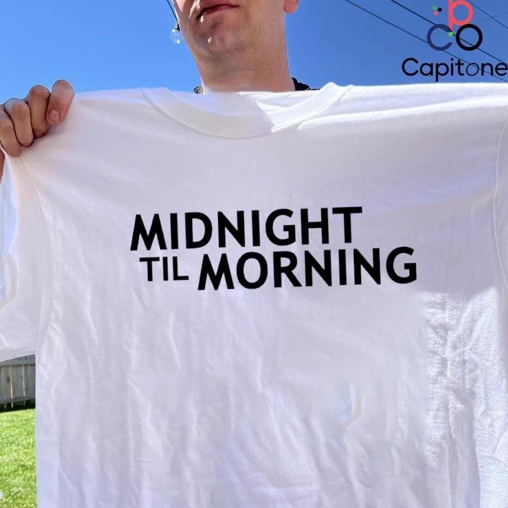 HOT! Midnight Til Morning White Cotton Shirt Full size S-5XL Unisex HRL941