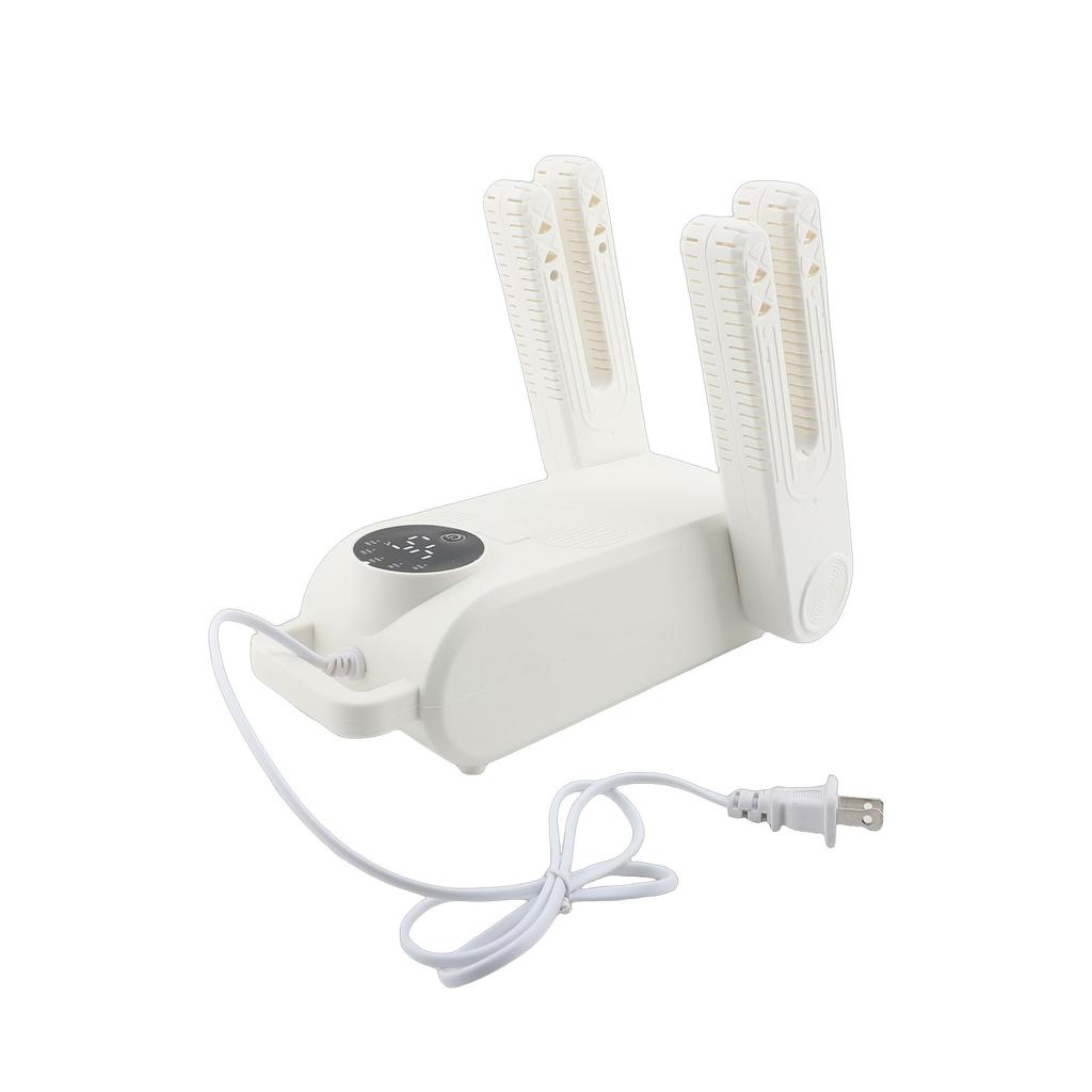 Shoe Dryer Warmer 180W Overheat Prevention Quick Drying Portable Boot Dryer with Timer for Home Travel White US Plug