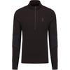 On Trail Breaker Elastic DWR PFC Pullover Comfortable Half-Zip Lg Sleeve Sweatshirt Men sweatshirt Black 13300705
