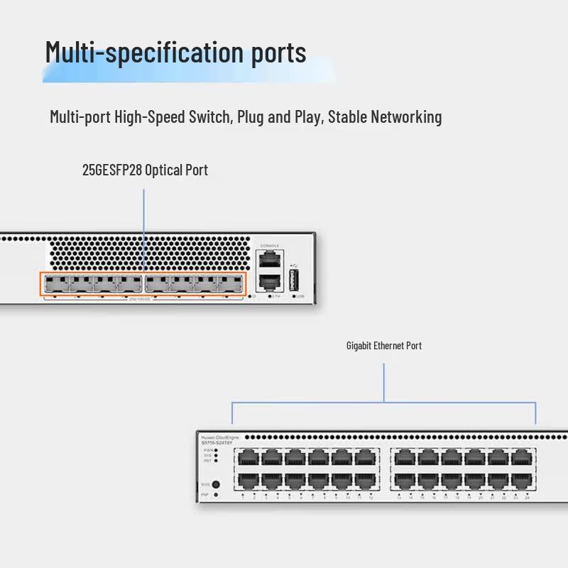 Huawei S5755-S24T8Y Network Switch