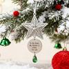 Metal Distressed Angel Decoration Handmade Silver Butterfly Charm Christmas Tree Hanging Ornament Keepsake Gifts for Women Her