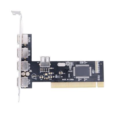 USB 2.0 PCI-карта 5 портов 4 внешних 1 внутренний PCI-карта расширения на USB 2.0 Адаптер Контроллер Высокоскоростной 480 Мбит/с для Настольного ПК