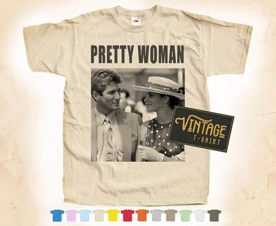 Черная печать PRETTY WOMAN vol.3 Футболка Винтажный плакат 12 цветов S-5XL
