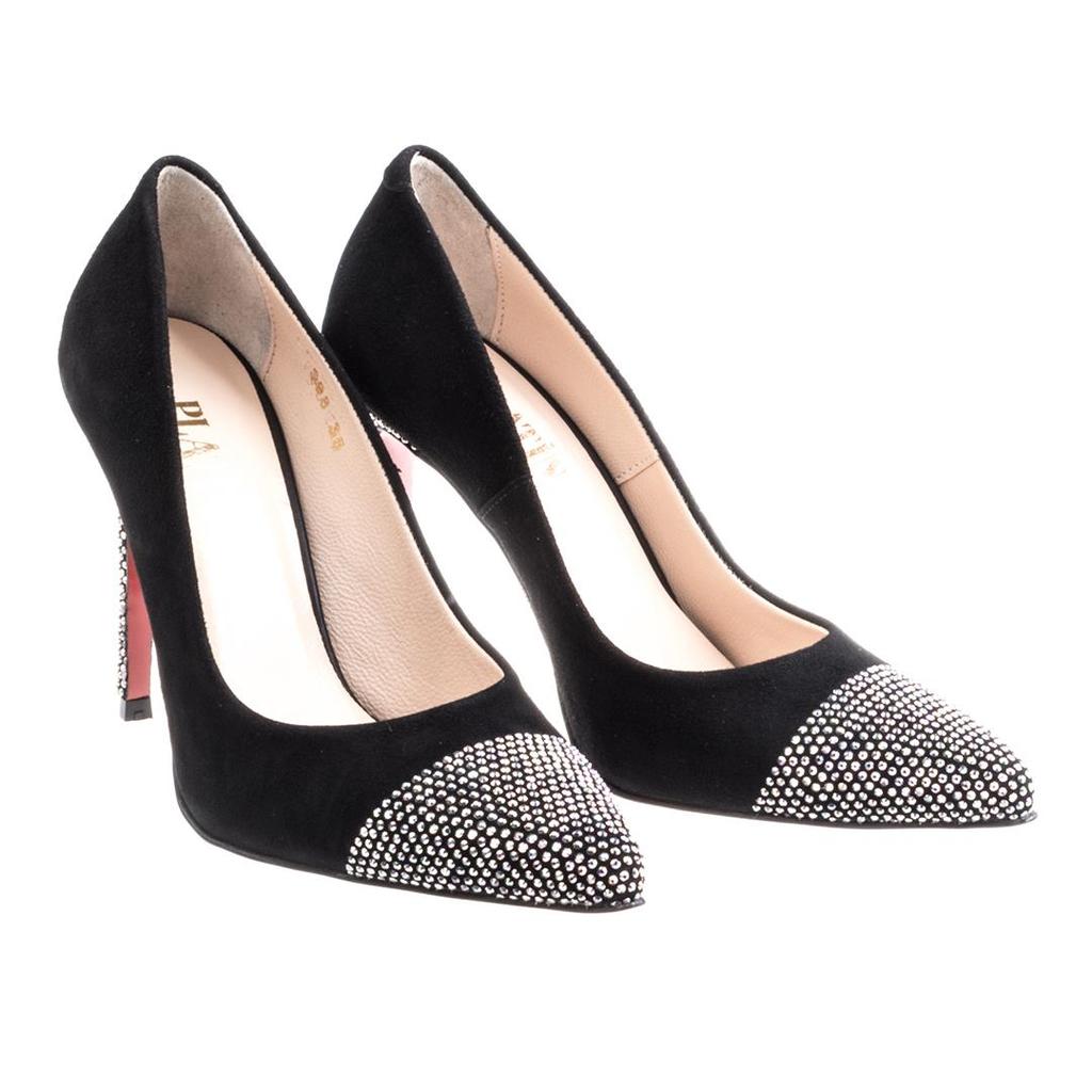 Женская обувь из натуральной кожи на высоком каблуке особого дизайна