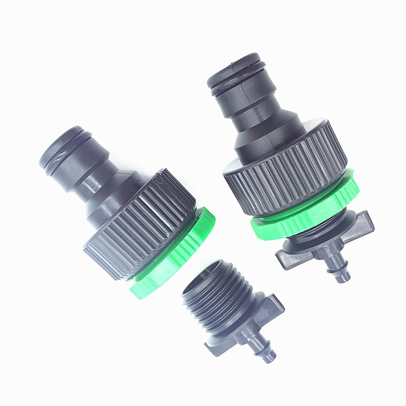 1PCS Good Quality Tap Connector Quick Connector To 1/4 Inch (4 / 7mm Pipe) Tubing Garden Irrigation Hot Sale In Russia Easy Inst