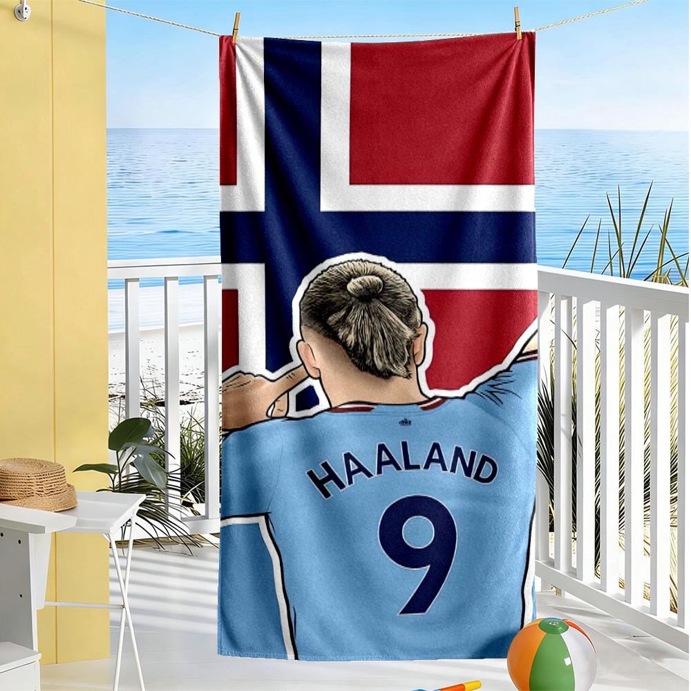 Haaland's Brilliant Performance Beach Towel Super Soft & Absorbent Comfortable Lightweight