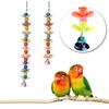 Деревянный треугольник, игрушка-попугай для домашних животных, красочные подвесные жевательные игрушки