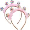 Candy Headband Kids Hair Hoop Hair Band Kids Lollipop Headband Toddler Hair Band for Girls Hair Hoops Sweet Hair Accessories