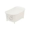 Kitchen Mate HC-37 Washtub, Plastic, with Tall Legs, Drain Plug, Handle, and Drain Hole, Lightweight, Made In Japan