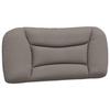 VidaXL Coussin de Tête de Lit, Oreiller de Lecture avec Fermeture à Glissière, Coussin de Lecture pour Lit Chambre, Taupe 80 374529