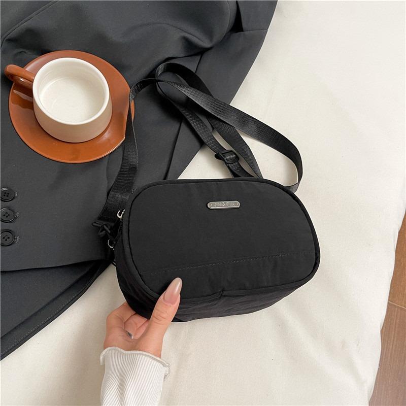 Новая простая повседневная сумка-мессенджер через плечо из нейлона конфетного цвета, свежая маленькая сумка для поездок на работу, женская