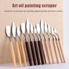 7 шт. ножей для масляной живописи из нержавеющей стали, художественный шпатель, нож для смешивания, скребок, художественные инструменты