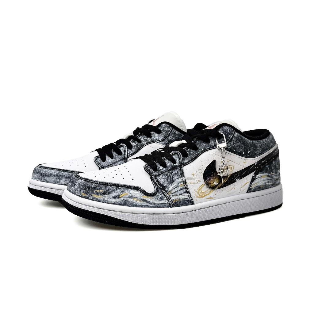 Jordan Сумка для покупок Air Jordan 1, Звездное море, Весенне-летний стиль, Преппи, Низкие кроссовки 553558-165(Team1031-BOX)
