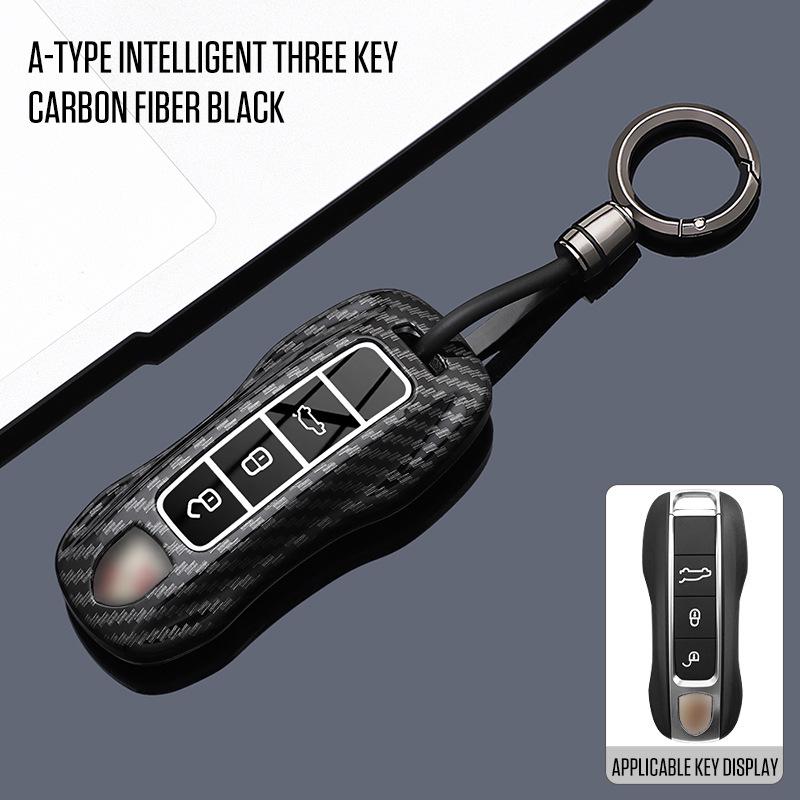 Porsche Carbon Fiber Key Cover for Panamera, Cayenne, Macan, 718, Taycan