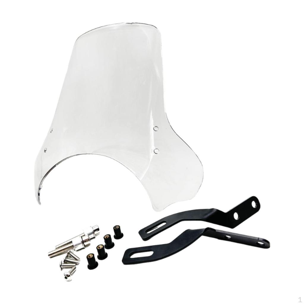 Heavy Duty Windshield with Mounting Hardware. Windproof Protection for Windshields.