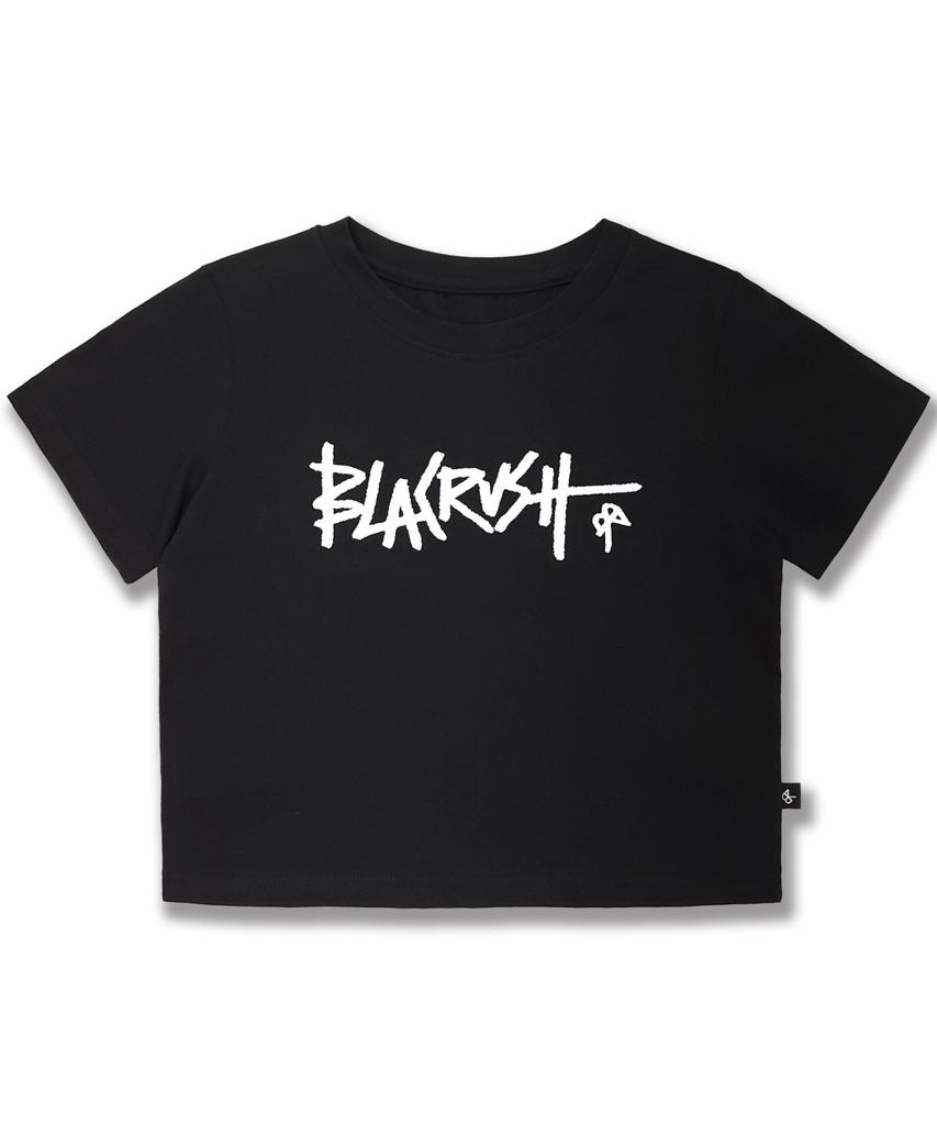 BLACRUSH Граффити Укороченная футболка с короткими рукавами