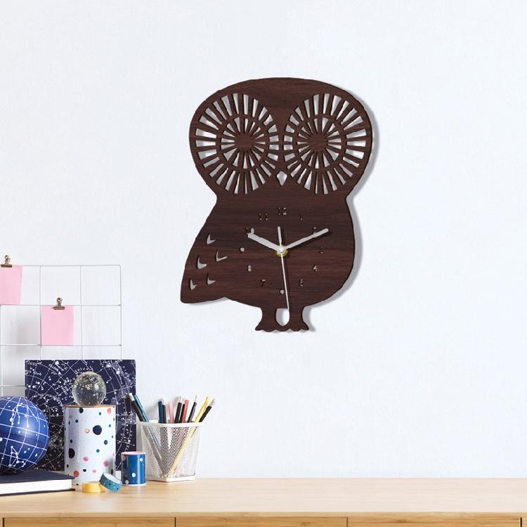 Деревянные часы-сова настенные цифровые деревянные для детской комнаты детского сада настенный декор