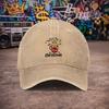 pc Unisex Christmas Cup Middle Cat Vintage Washed Baseball Cap  UnisexS Trendy Hat  Versatile Duckbill Cap  Fun Print  Unique