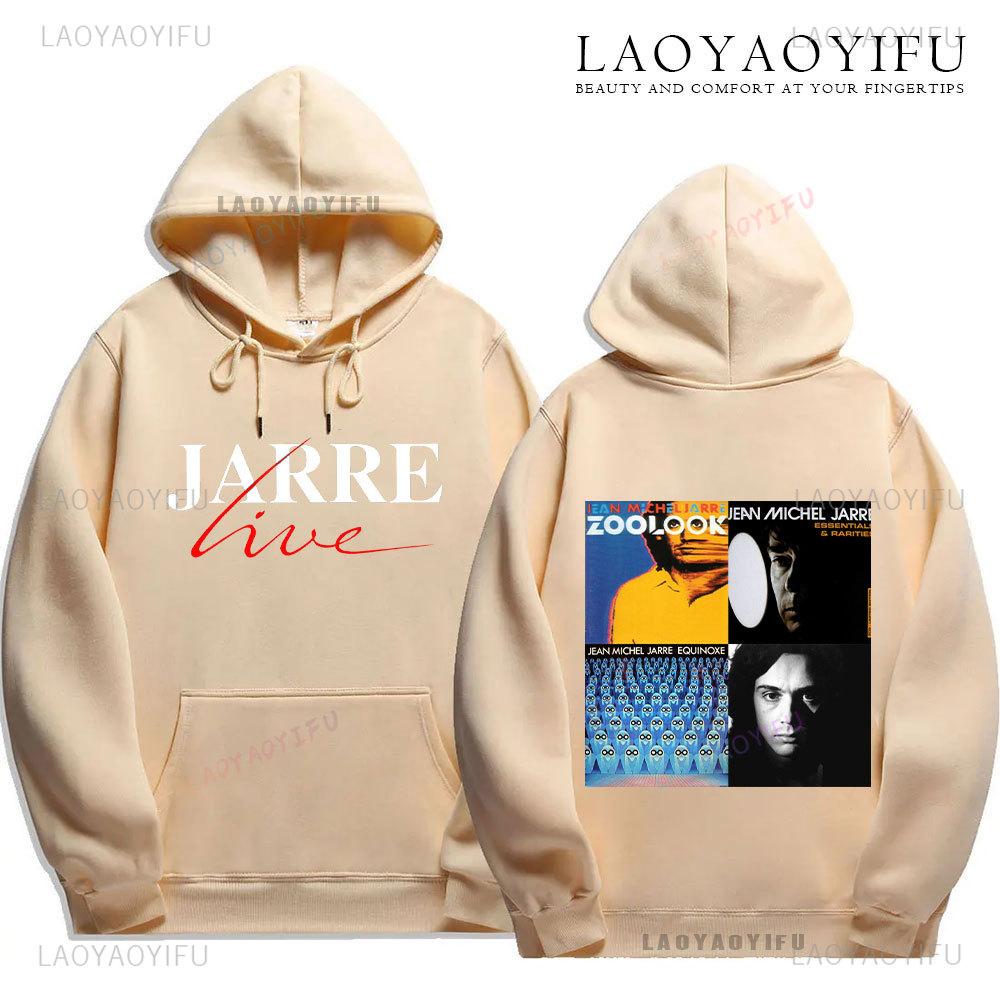Hoodie Jean Michel Jarre Music Album-Equinoxe-Zoolook-Oxygene Souvenir Gift Custom Design Fashion Classic Sweatshirt Tops