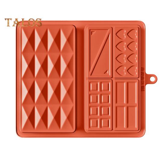 Силиконовая форма для шоколада с начинкой, квадратные формы для пищевого батончика, легко моющиеся, универсальные формы для выпечки домашних сладостей