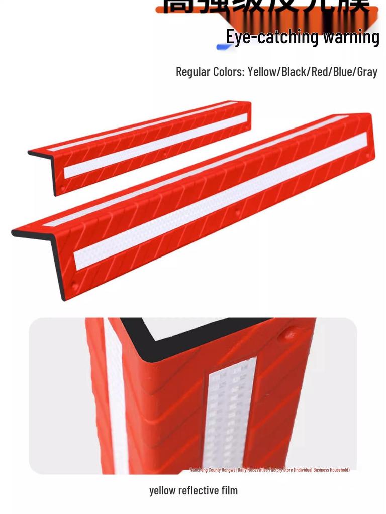 High-End Rubber Wall Corner Protector: Anti-Collision Strip for Interiors, Airports, Garages, and Parking Lots