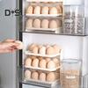 Egg Storage Container Large Capacity Food Grade BPA Free Foldable Design Portable Egg Holder Refrigerator Tray