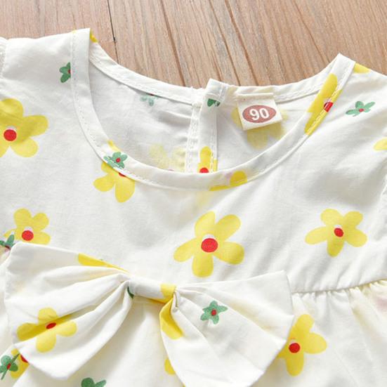 2 шт./компл. комплект детской рубашки с цветочным принтом, дышащие топы без рукавов для девочек, шорты, комплект на лето