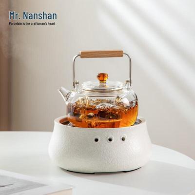 Термостойкий стеклянный чайник Nanshan с набором электрической керамической плитки