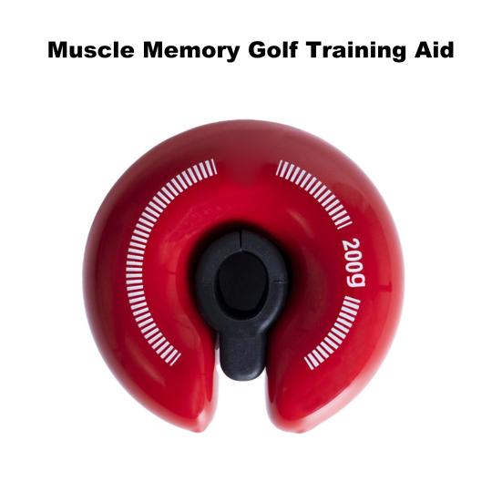 Golf Swing Weight Ring Trainer for Muscle Memory Practice Strength Control Portable Golf Club Accessory for Distance Flexibility Boost