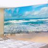 Home Decor Tapestry Landscape Wave Tapestry Ceiling Home Decor Tropical Tree Beach Wall Hanging Sunset Sea Tapestry 230x150cm