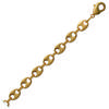 [C5508] - Gold Plated 'Coffee Bean' Chain 50 Cm 6 Mm