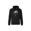 Adidas 2022 Qatar World Cup Argentina Champions Three-Star Logo Print Hoodie Men Hoodie Black IT2387
