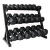 WEZHO Hexagonal Rubber-Coated Dumbbell